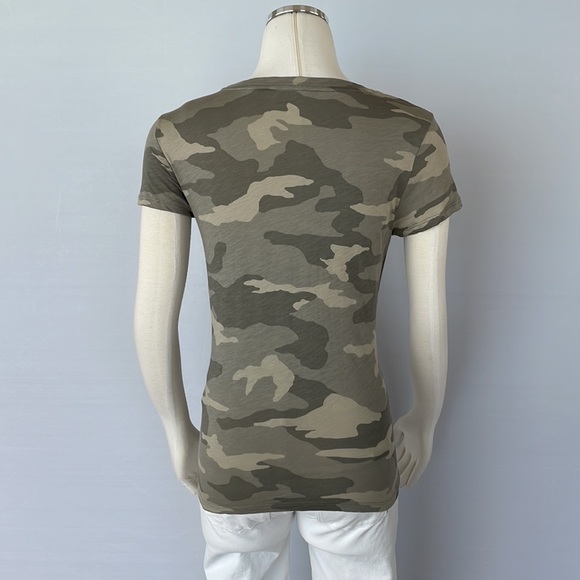 NWOT Athleta Organic Camo T Green Size X Small - Picture 10 of 11